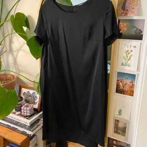 Washable silk mini tshirt dress